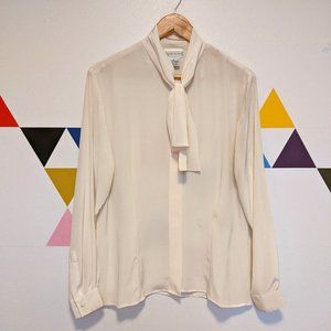 Vintage Tie Neck Blouse